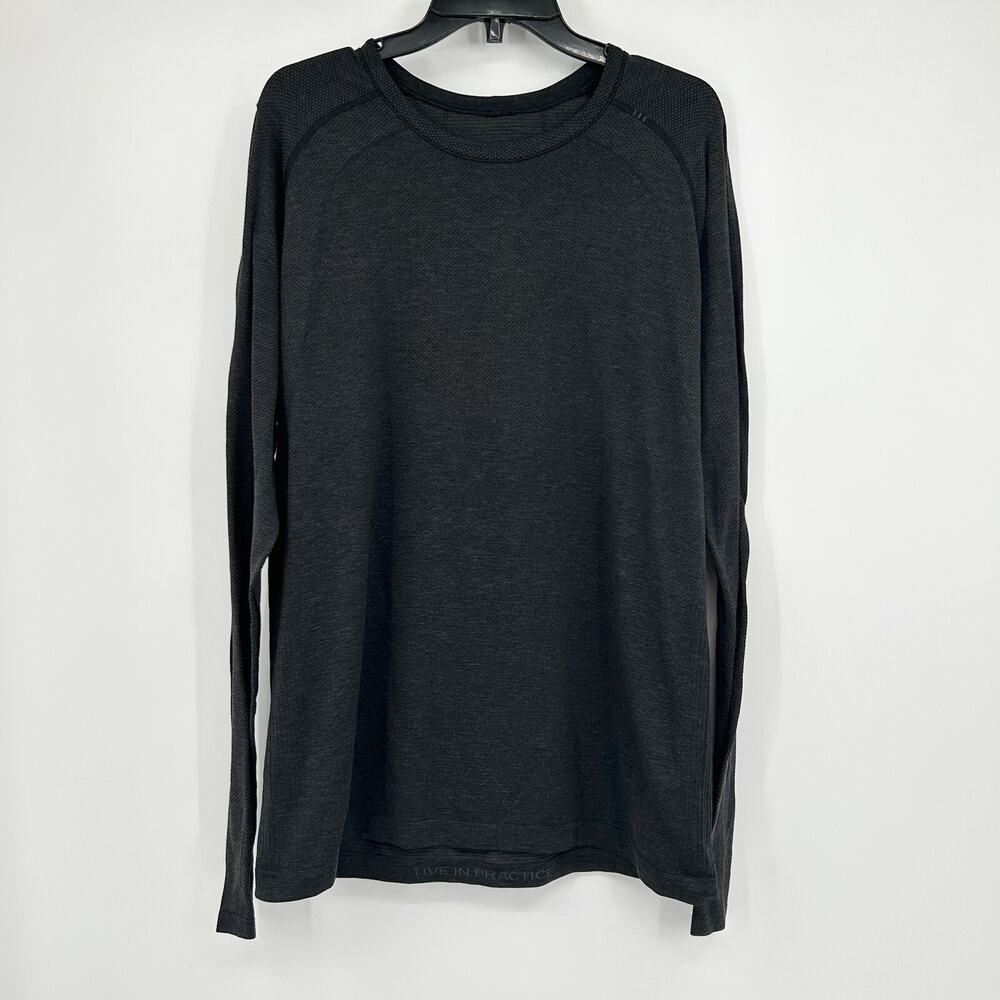 Lululemon Dark Gray Swiftly Tech Long Sleeve Mens… - image 1